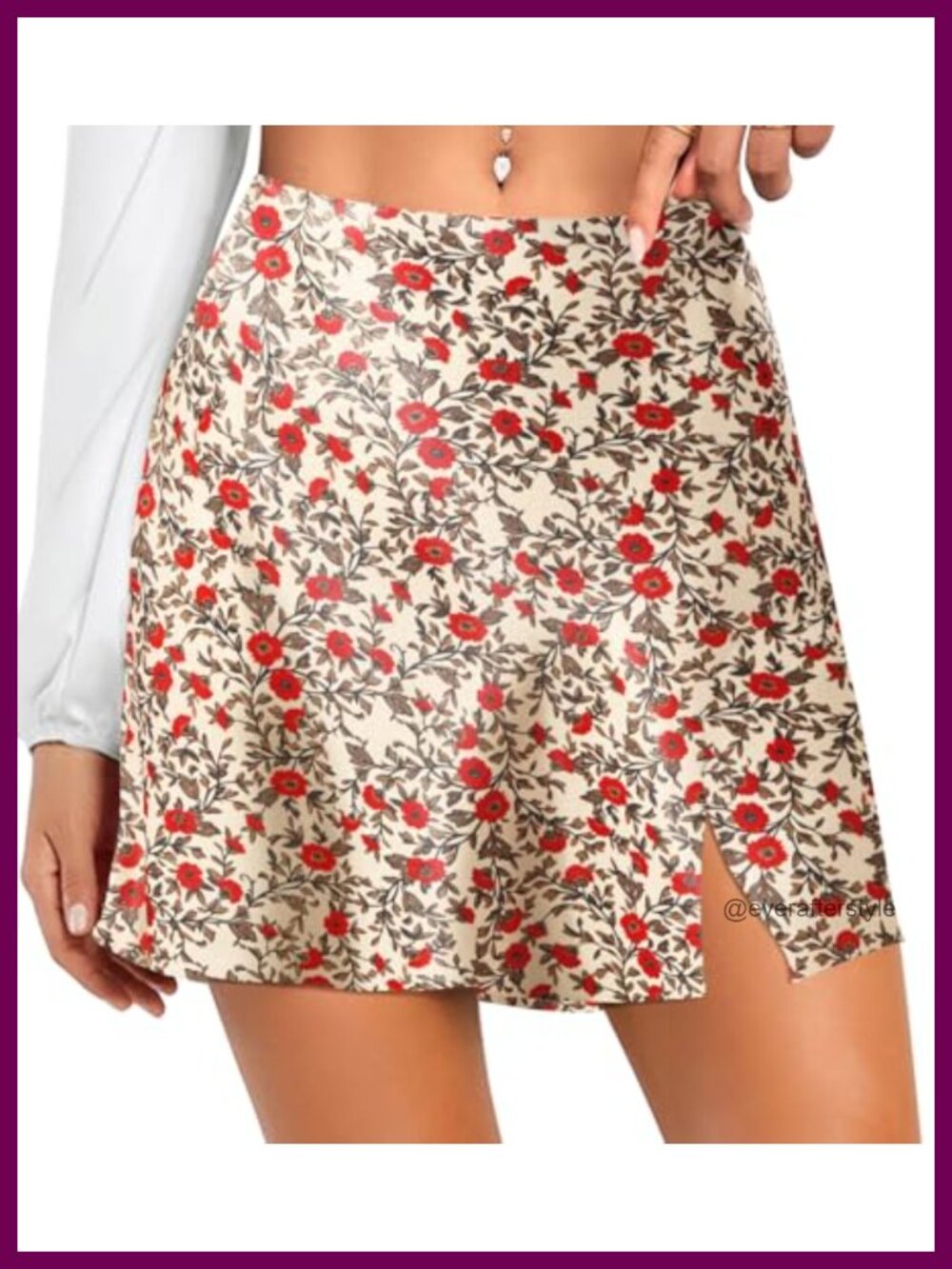 Satin Silk High Waist Mini Skirt Split Fishtail Hem Bodycon